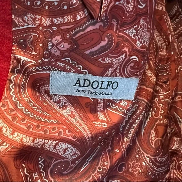 Adolfo Red Velvet Sport Coat with Notched Lapels - Picture 3 of 11